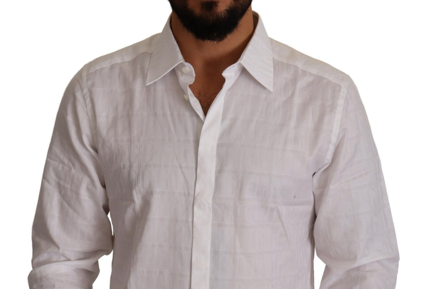 Dolce & Gabbana Elegant White Cotton Dress Shirt - Slim Fit Dolce & Gabbana