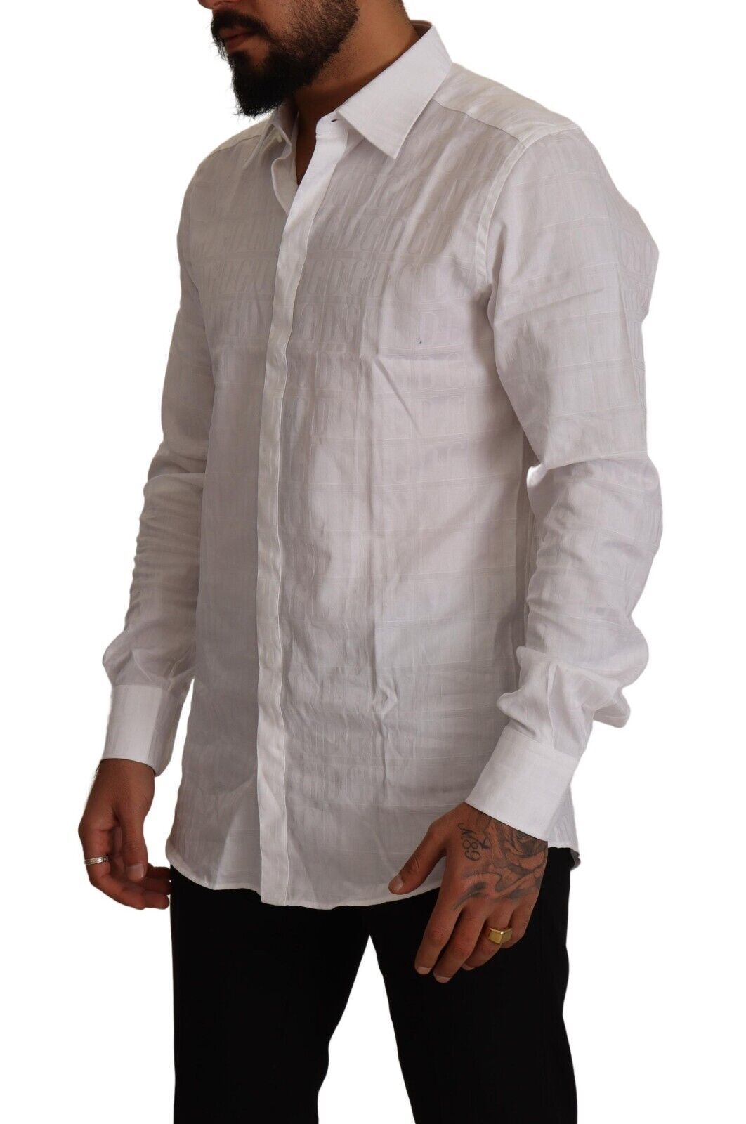 Dolce & Gabbana Elegant White Cotton Dress Shirt - Slim Fit Dolce & Gabbana