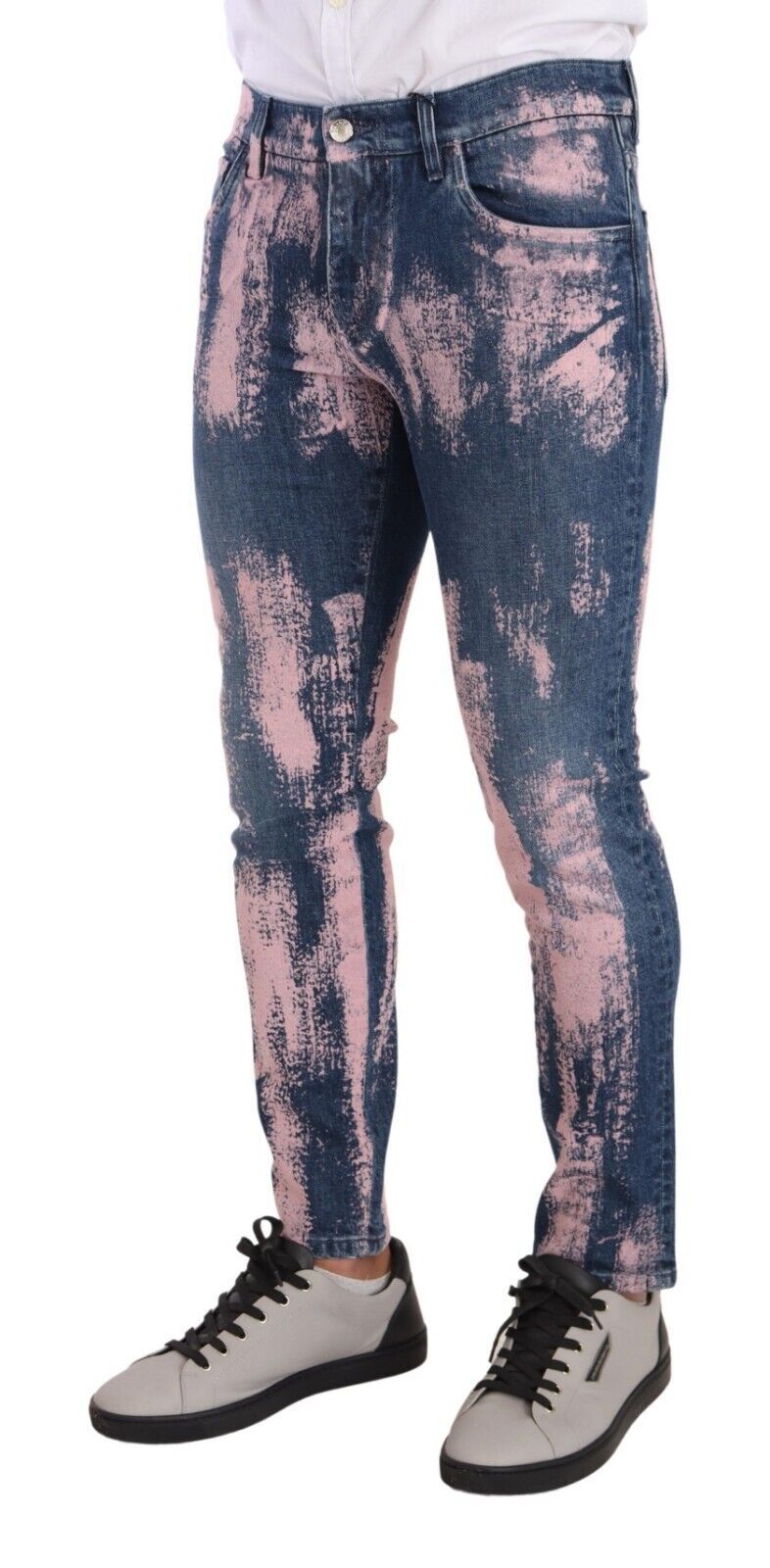 Dolce & Gabbana Elegant Skinny Slim Fit Denim Jeans in Tie Dye Dolce & Gabbana