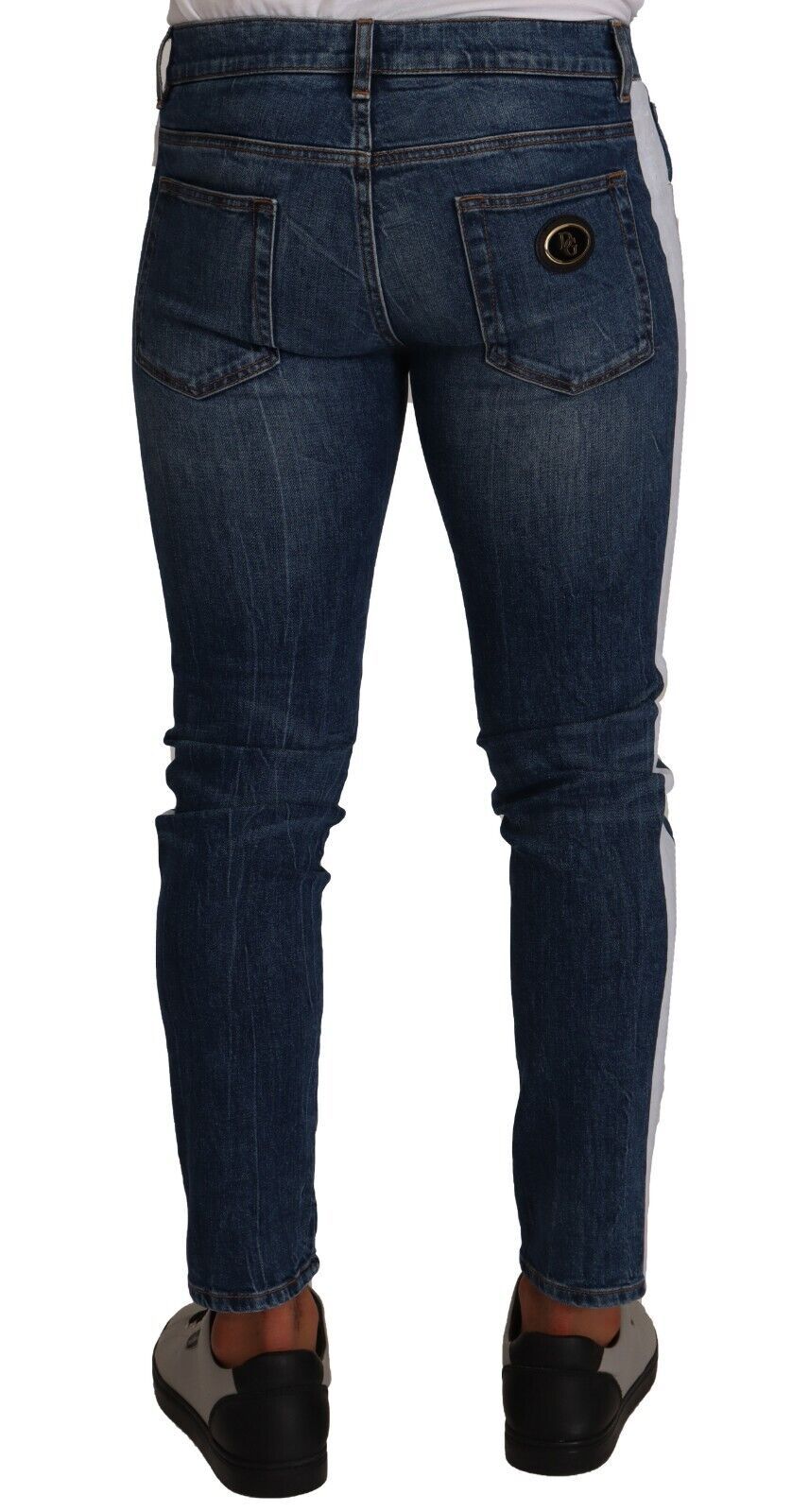 Dolce & Gabbana Slim Fit Blue Washed Denim Jeans Dolce & Gabbana