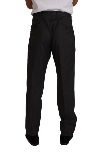 Dolce & Gabbana Elegant Grey Wool Dress Trousers Dolce & Gabbana