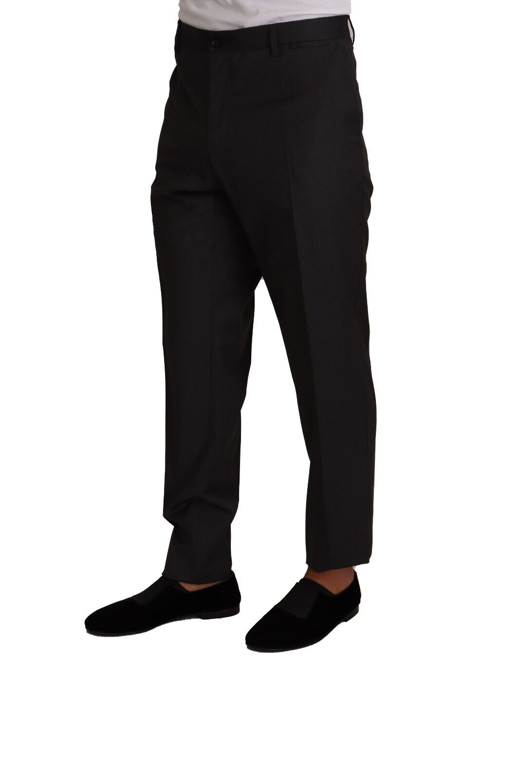 Dolce & Gabbana Elegant Grey Wool Dress Trousers Dolce & Gabbana