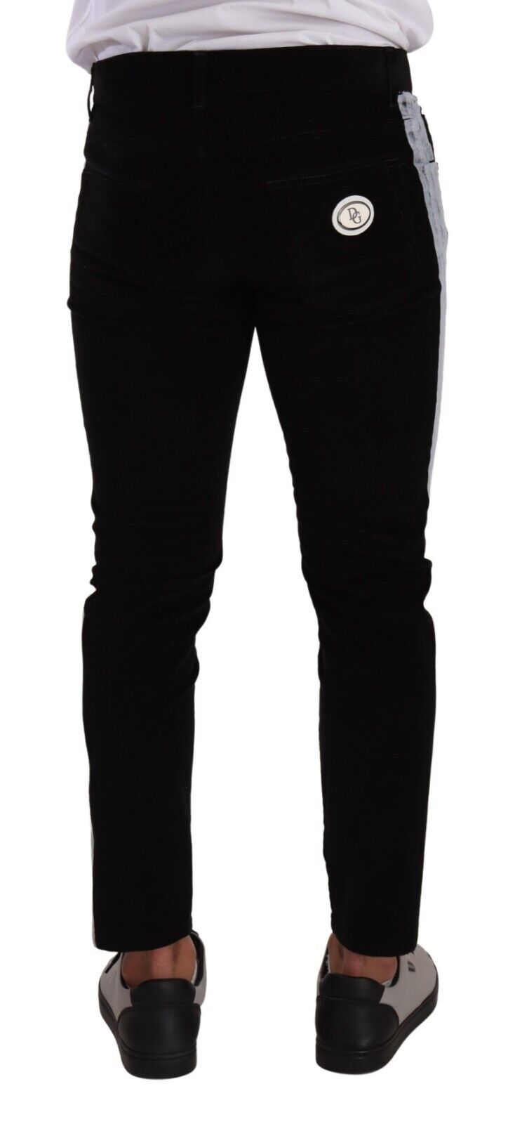 Dolce & Gabbana Elegant Slim-Fit Cotton Black Jeans Dolce & Gabbana