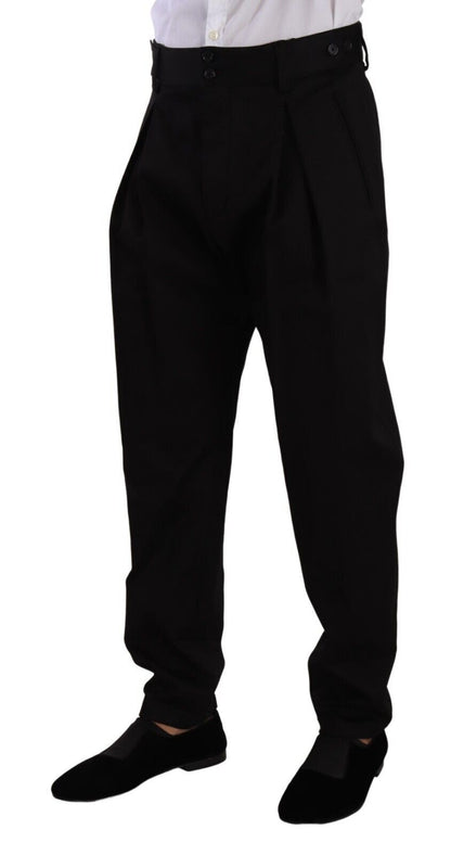 Dolce & Gabbana Elegant Slim-Fit Cotton Trousers Dolce & Gabbana