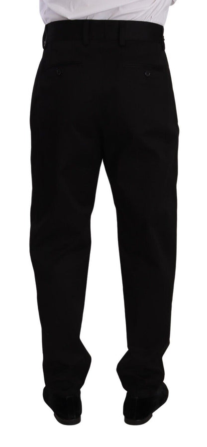 Dolce & Gabbana Elegant Slim-Fit Cotton Trousers Dolce & Gabbana