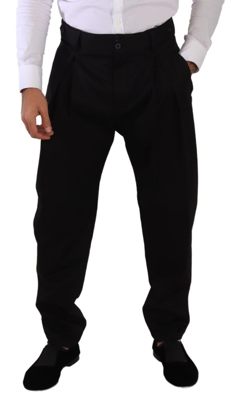 Dolce & Gabbana Elegant Slim-Fit Cotton Trousers Dolce & Gabbana