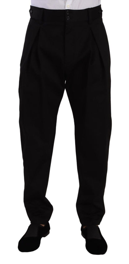 Dolce & Gabbana Elegant Slim-Fit Cotton Trousers Dolce & Gabbana