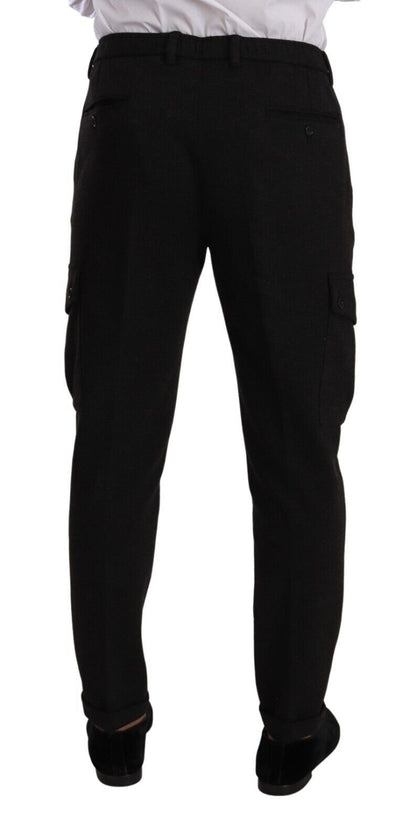 Dolce & Gabbana Sleek Skinny Cargo Pants in Timeless Black Dolce & Gabbana