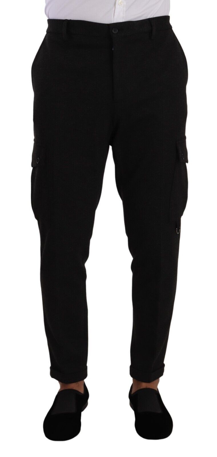 Dolce & Gabbana Sleek Skinny Cargo Pants in Timeless Black Dolce & Gabbana