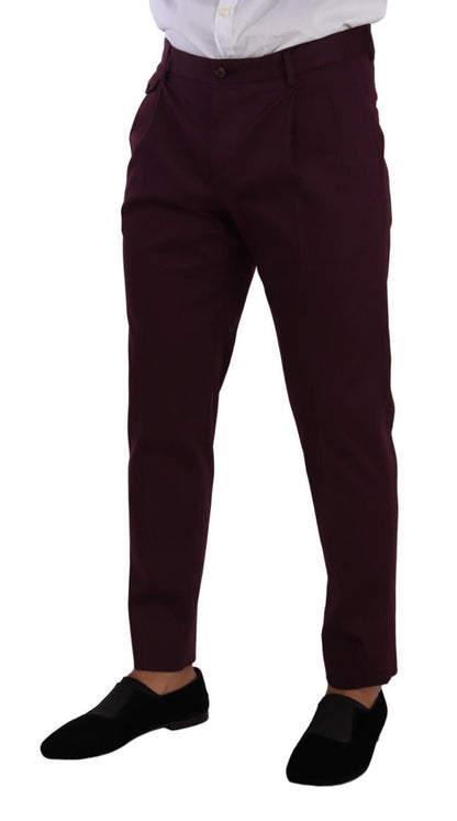 Dolce & Gabbana Elegant Purple Chinos for the Modern Man Dolce & Gabbana