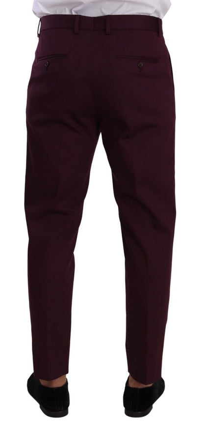 Dolce & Gabbana Elegant Purple Chinos for the Modern Man Dolce & Gabbana