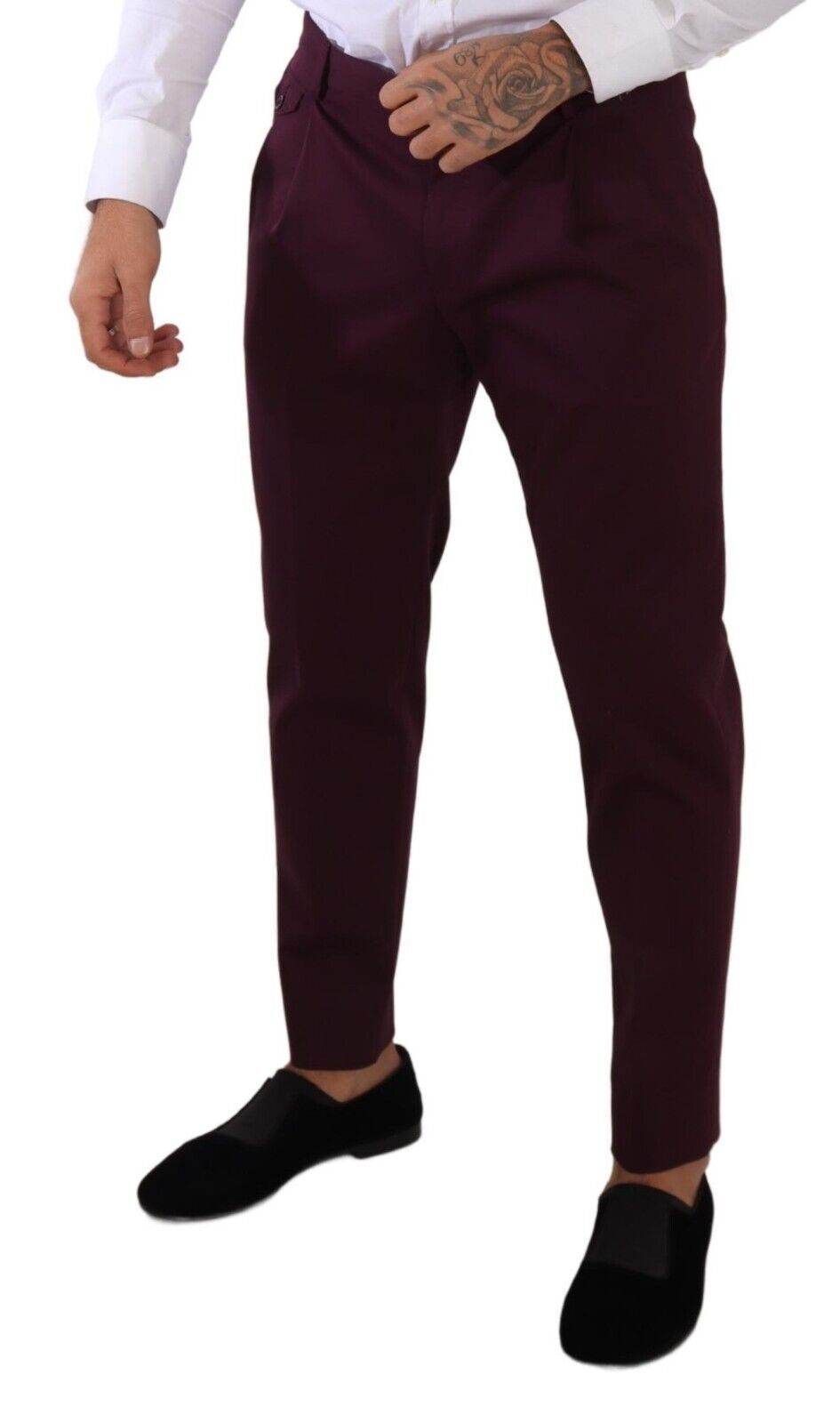 Dolce & Gabbana Elegant Purple Chinos for the Modern Man Dolce & Gabbana