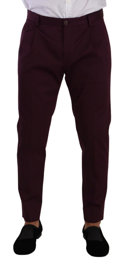 Dolce & Gabbana Elegant Purple Chinos for the Modern Man Dolce & Gabbana