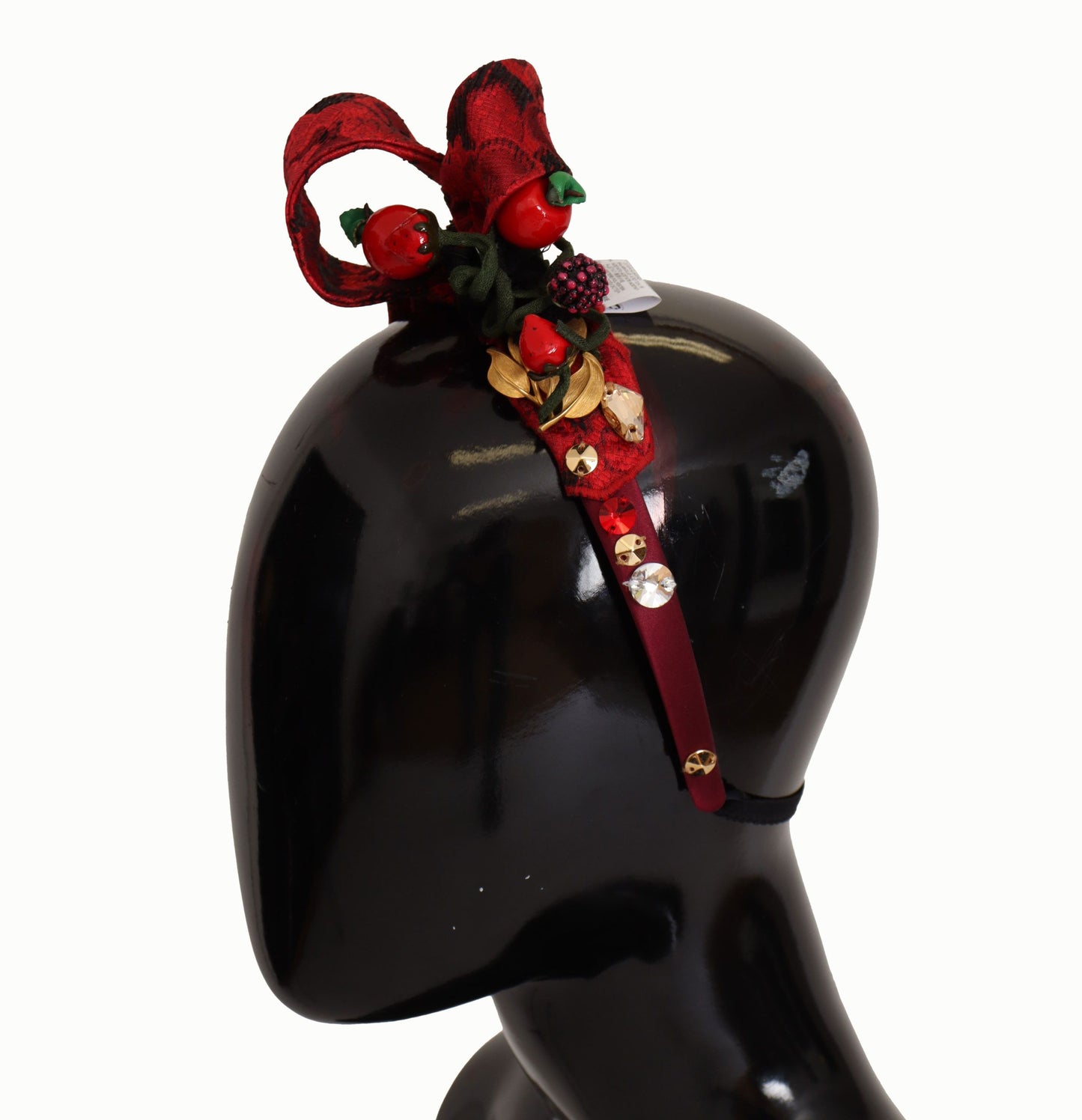 Dolce & Gabbana Cherry Sicily Embellished Red Diadem Dolce & Gabbana