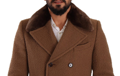 Dolce & Gabbana Elegant Double Breasted Wool Overcoat Dolce & Gabbana