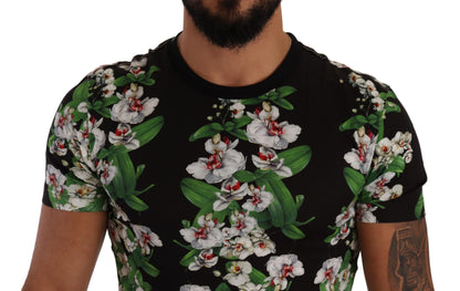 Dolce & Gabbana Elegant Floral Crewneck Tee for Men Dolce & Gabbana