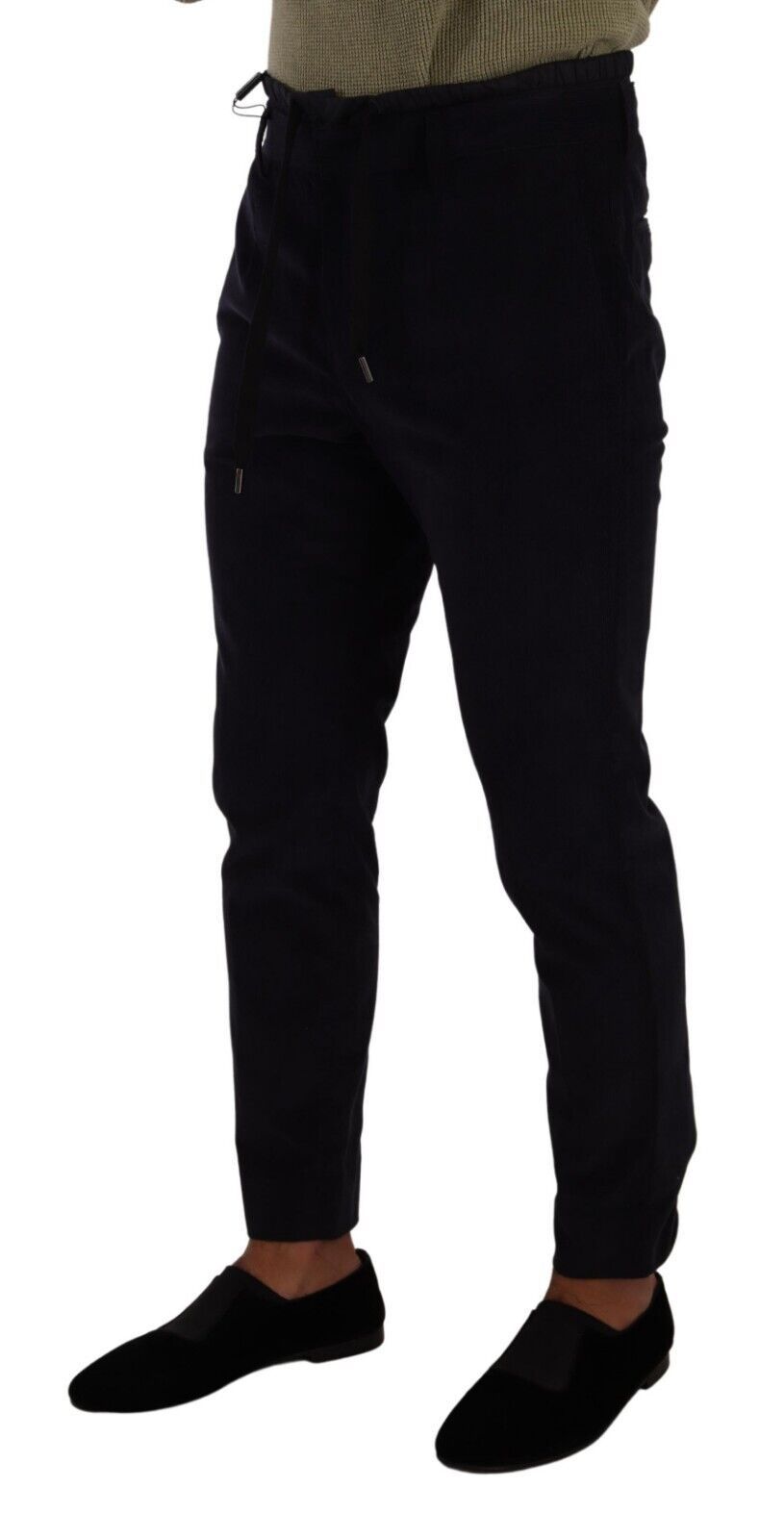 Dolce & Gabbana Slim Fit Luxe Corduroy Pants in Dark Blue Dolce & Gabbana