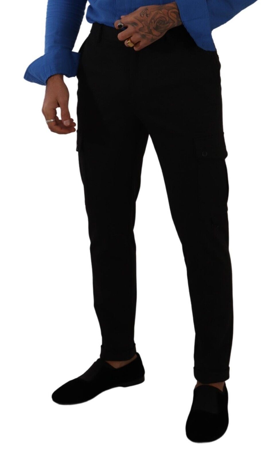 Dolce & Gabbana Elegant Black Slim Fit Cargo Pants Dolce & Gabbana