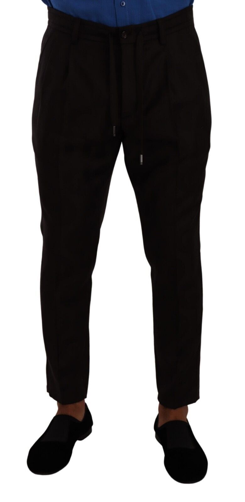 Dolce & Gabbana Elegant Burgundy Wool Jogger Pants Dolce & Gabbana