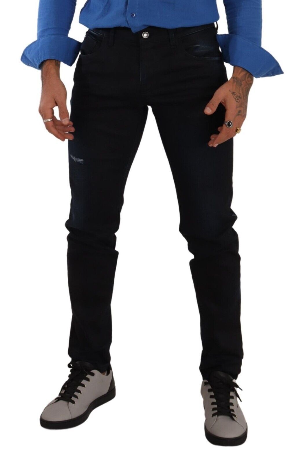 Dolce & Gabbana Elegant Slim Fit Skinny Jeans in Dark Blue Dolce & Gabbana