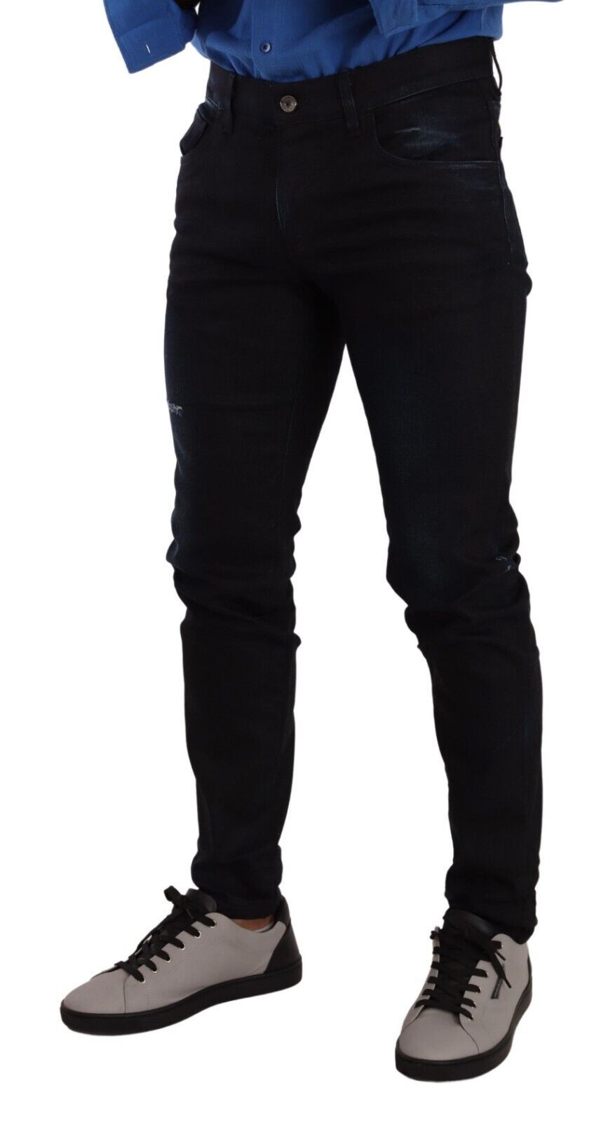 Dolce & Gabbana Elegant Slim Fit Skinny Jeans in Dark Blue Dolce & Gabbana