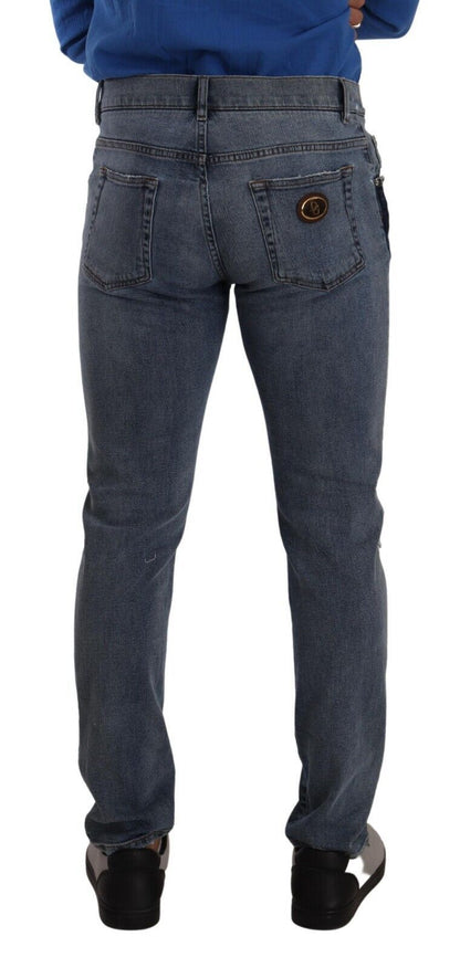 Dolce & Gabbana Chic Slim Fit Tattered Denim Dolce & Gabbana