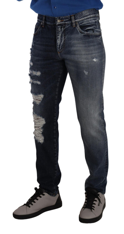 Dolce & Gabbana Chic Tattered Denim Jeans Dolce & Gabbana