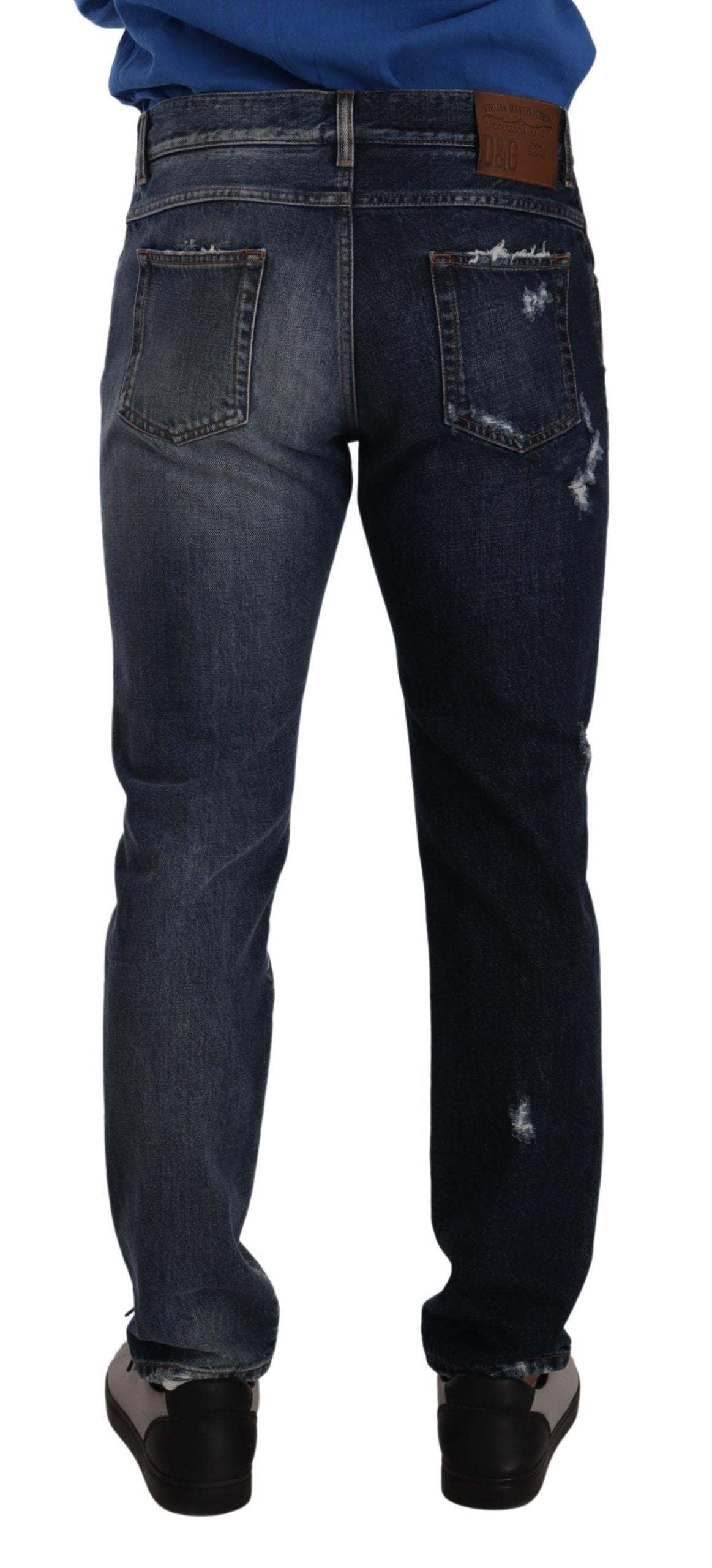 Dolce & Gabbana Chic Tattered Denim Jeans Dolce & Gabbana