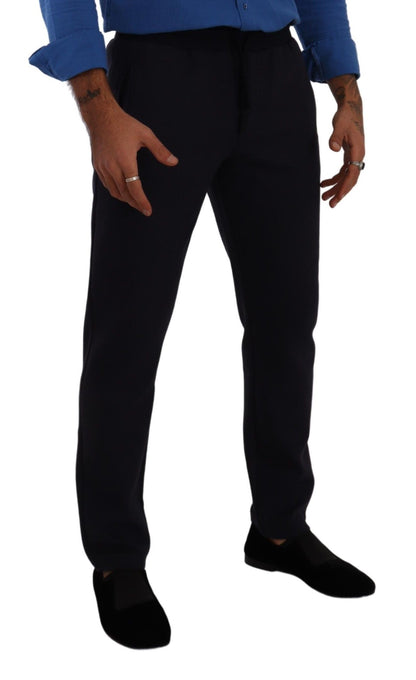 Dolce & Gabbana Elegant Blue Jogger Pants for Men Dolce & Gabbana