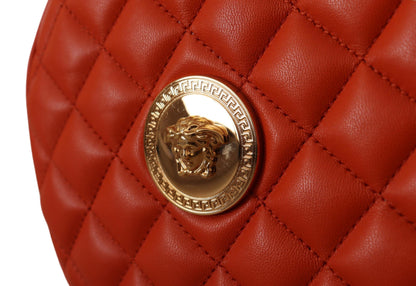 Versace Elegant Round Nappa Leather Crossbody Bag Versace