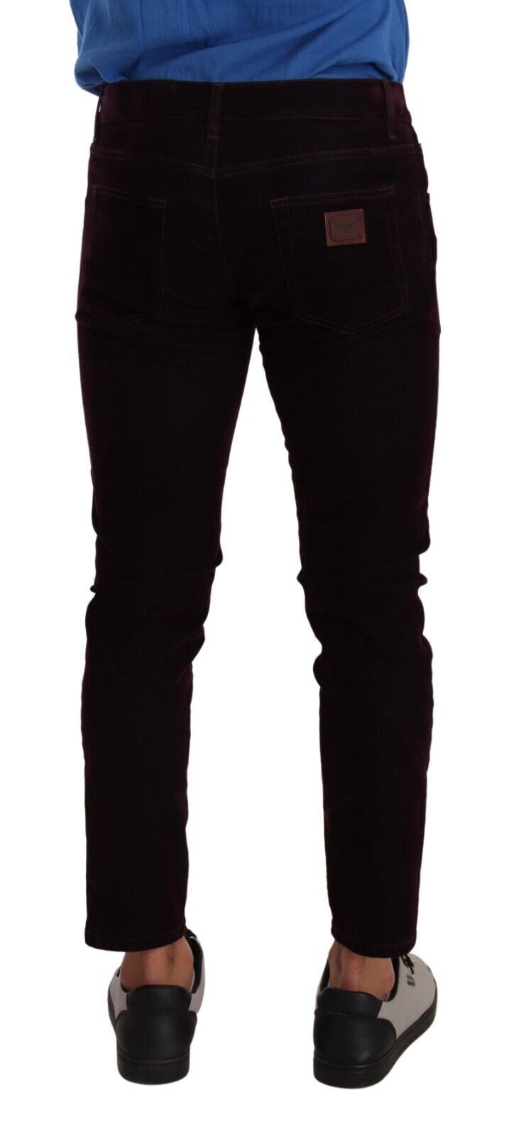 Dolce & Gabbana Elegant Burgundy Slim Fit Denim Dolce & Gabbana