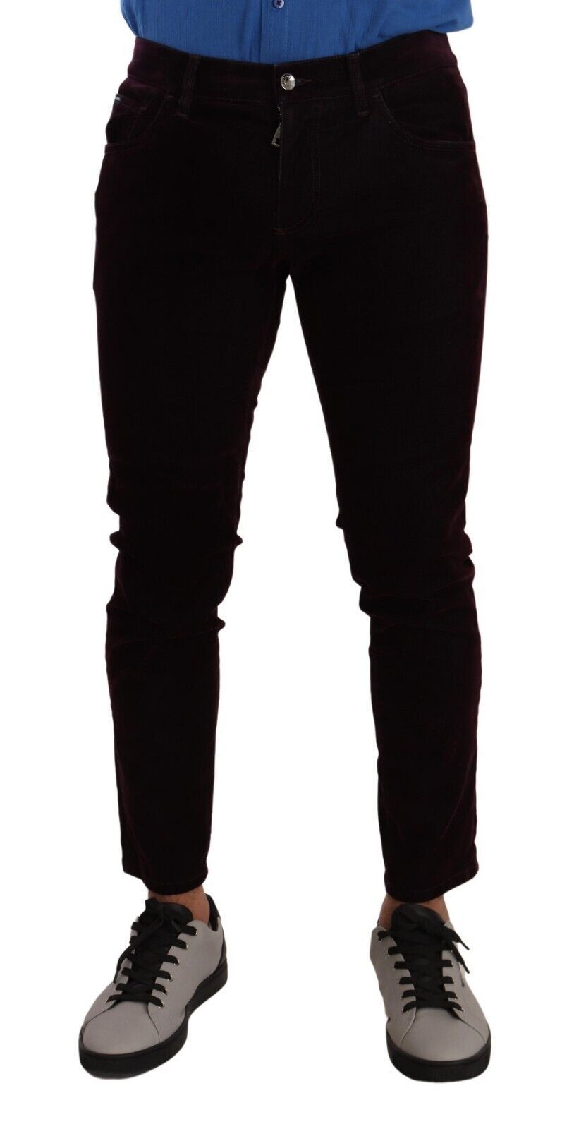 Dolce & Gabbana Elegant Burgundy Slim Fit Denim Dolce & Gabbana