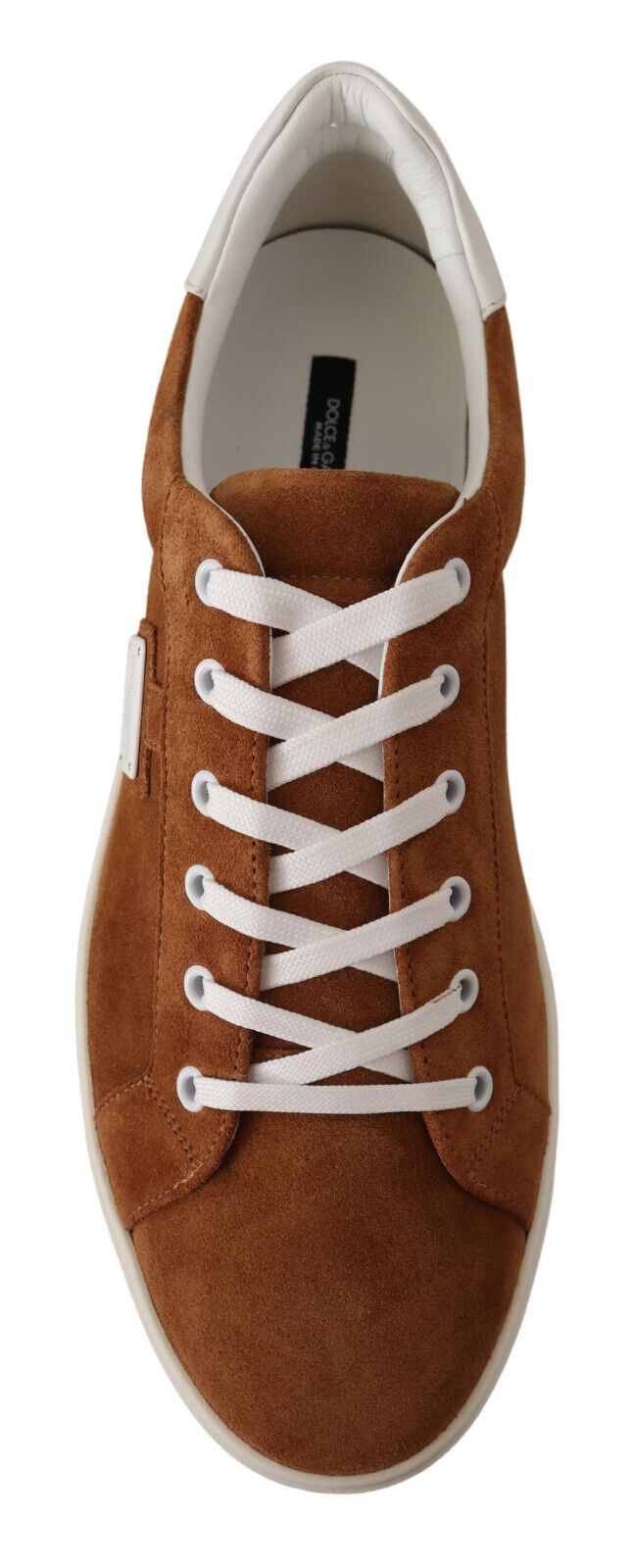 Dolce & Gabbana Elegant Two-Tone Leather Sneakers Dolce & Gabbana