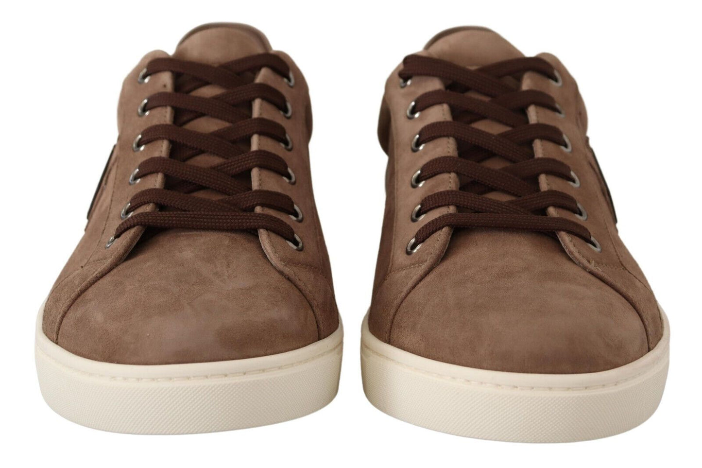 Dolce & Gabbana Elegant Brown Leather Sneakers for Men Dolce & Gabbana