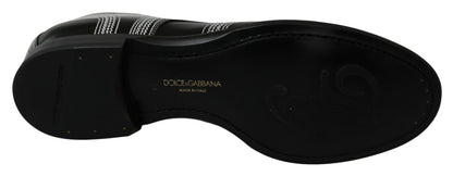 Dolce & Gabbana Elegant Black and White Derby Shoes Dolce & Gabbana