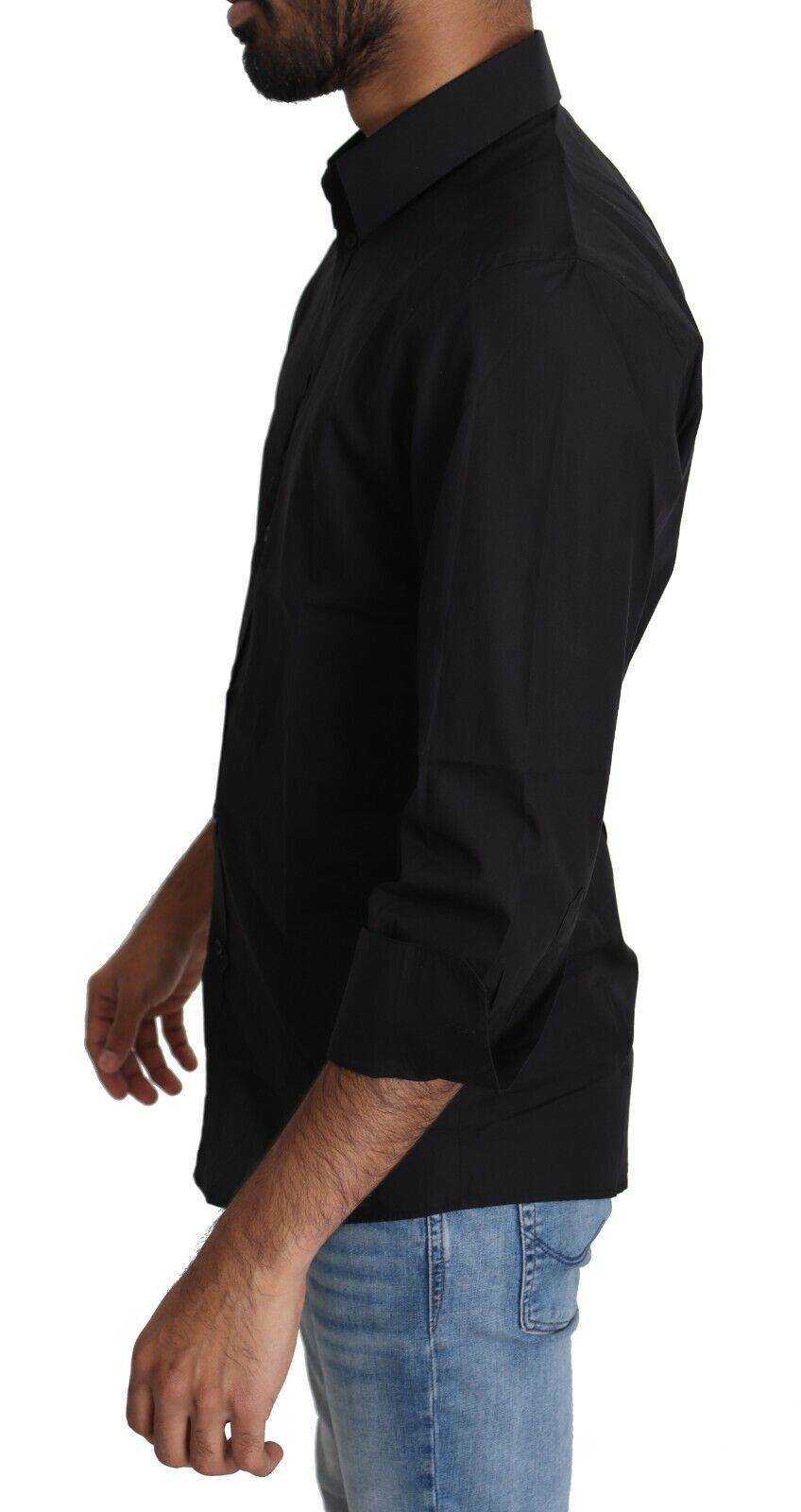 Dolce & Gabbana Elegant Black Slim Fit Dress Shirt Dolce & Gabbana