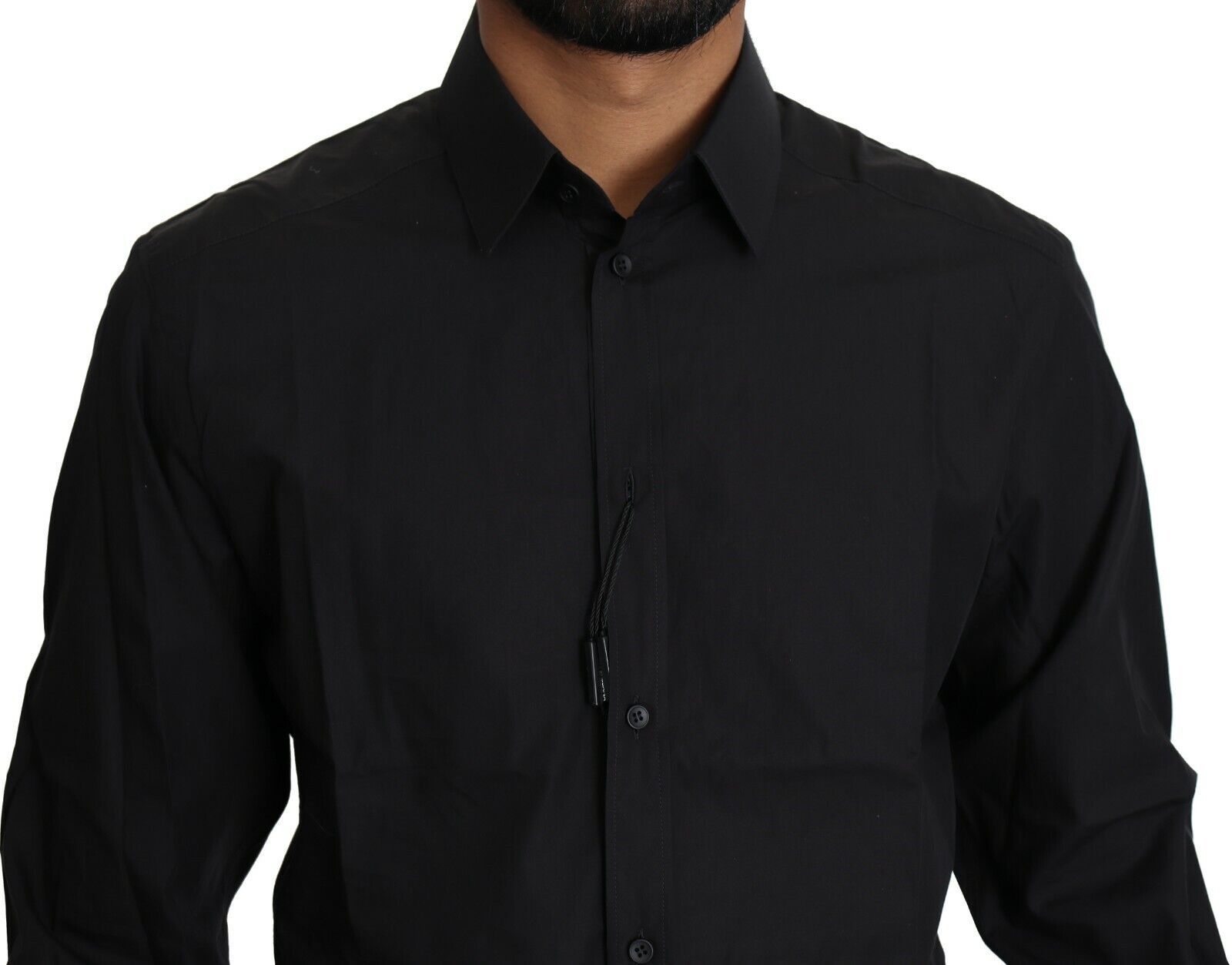 Dolce & Gabbana Elegant Black Slim Fit Dress Shirt