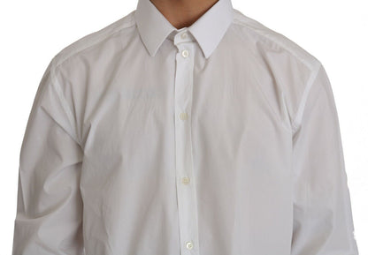 Dolce & Gabbana Exclusive White Slim Fit Formal Shirt Dolce & Gabbana