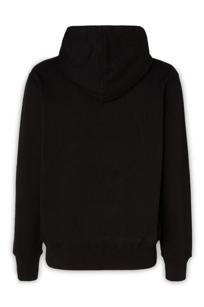 Versace Jeans Stunning Hooded Black Cotton Sweatshirt Versace Jeans