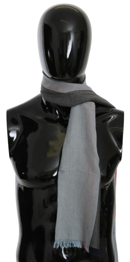 Dolce & Gabbana Elegant Gray Italian Cotton Scarf Dolce & Gabbana