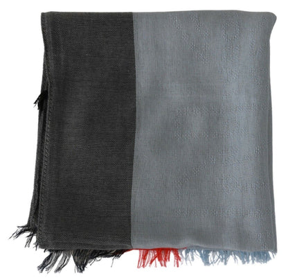 Dolce & Gabbana Elegant Gray Italian Cotton Scarf Dolce & Gabbana