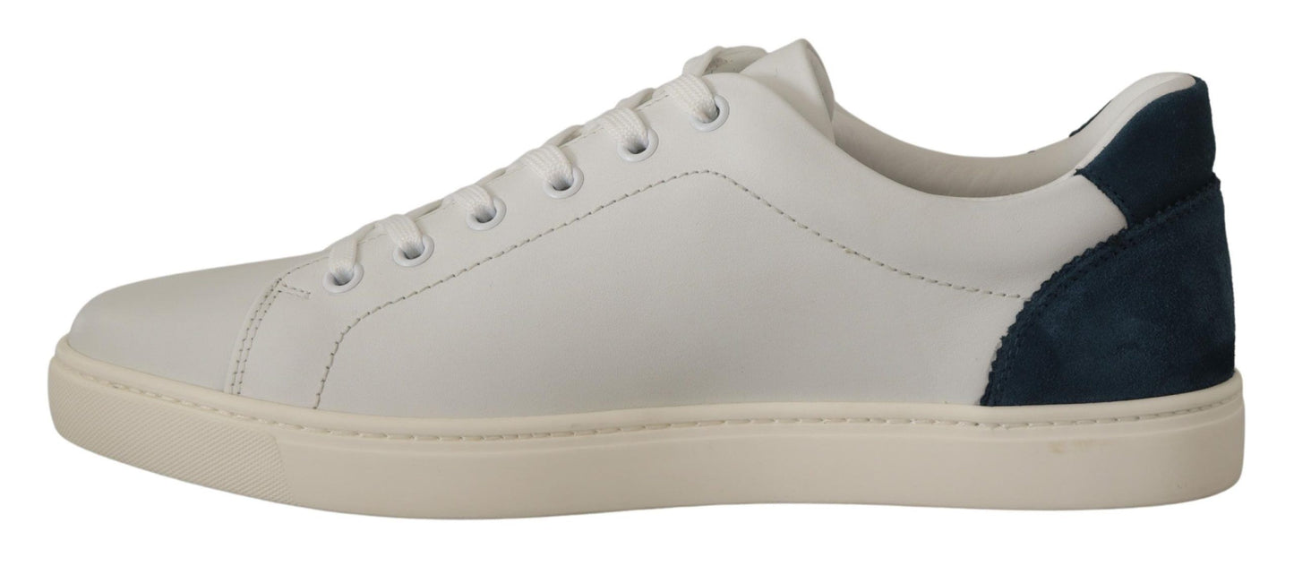 Dolce & Gabbana Chic White Leather Low-Top Sneakers Dolce & Gabbana