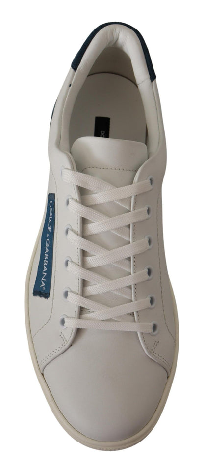 Dolce & Gabbana Chic White Leather Low-Top Sneakers Dolce & Gabbana