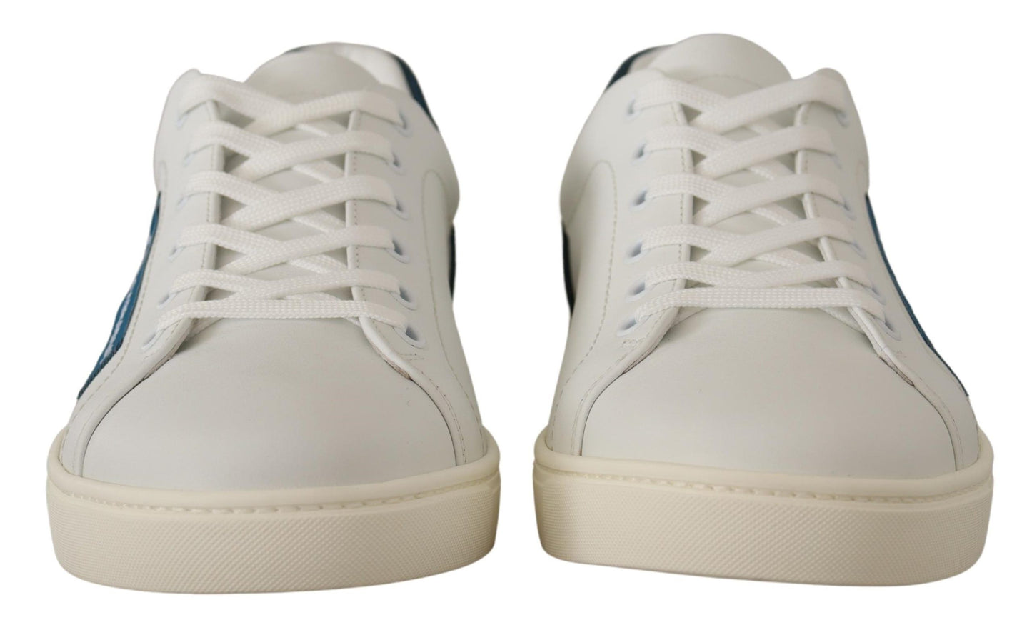 Dolce & Gabbana Chic White Leather Low-Top Sneakers Dolce & Gabbana