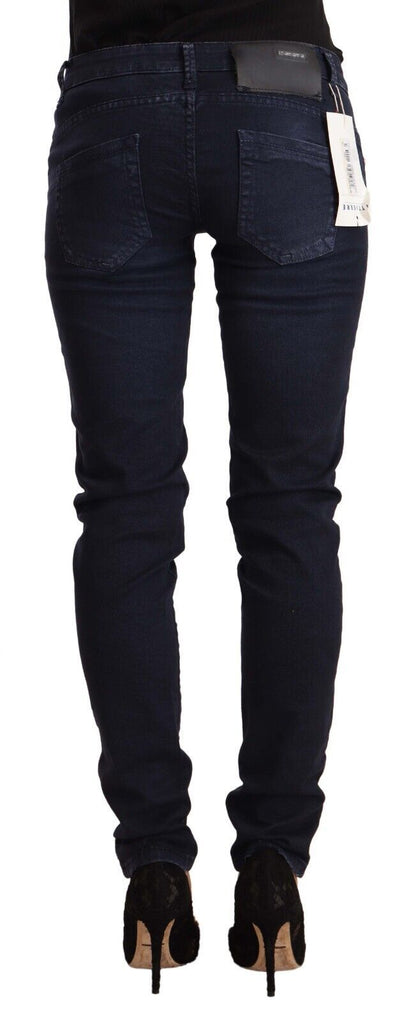 Acht Chic Low Waist Skinny Denim in Blue Acht