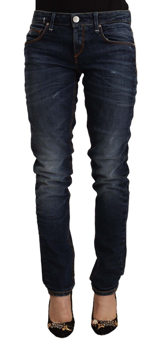 Acht Chic Slim Fit Blue Washed Denim Acht