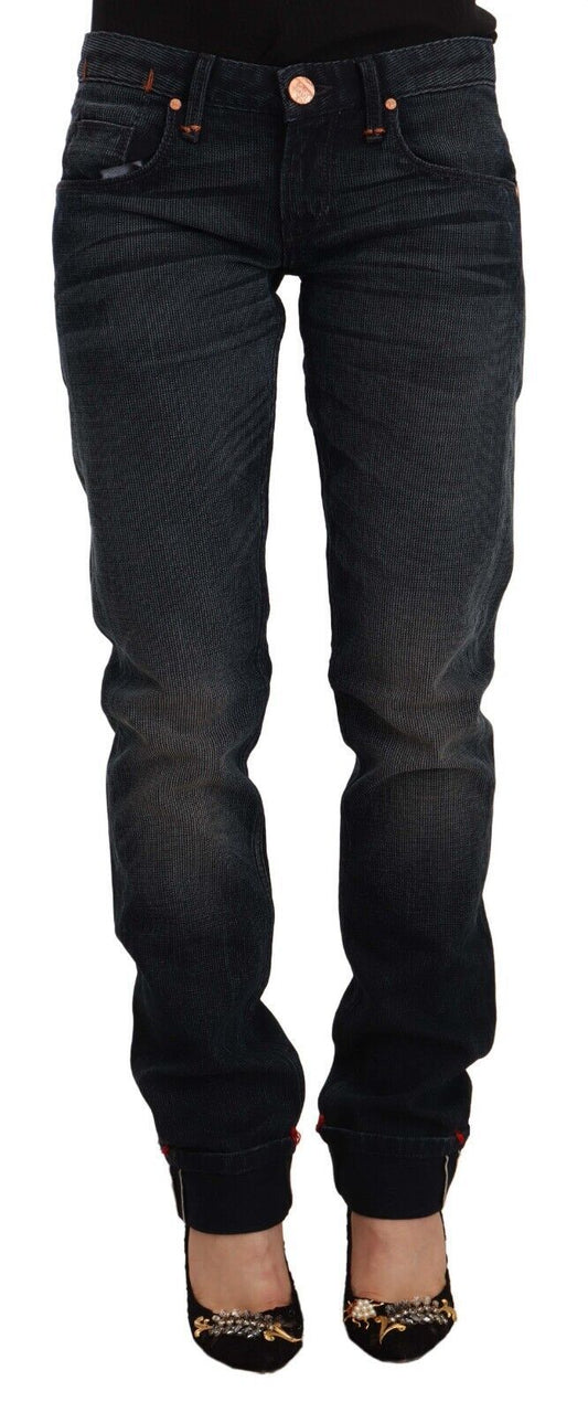 Acht Sleek Black Washed Skinny Jeans Acht