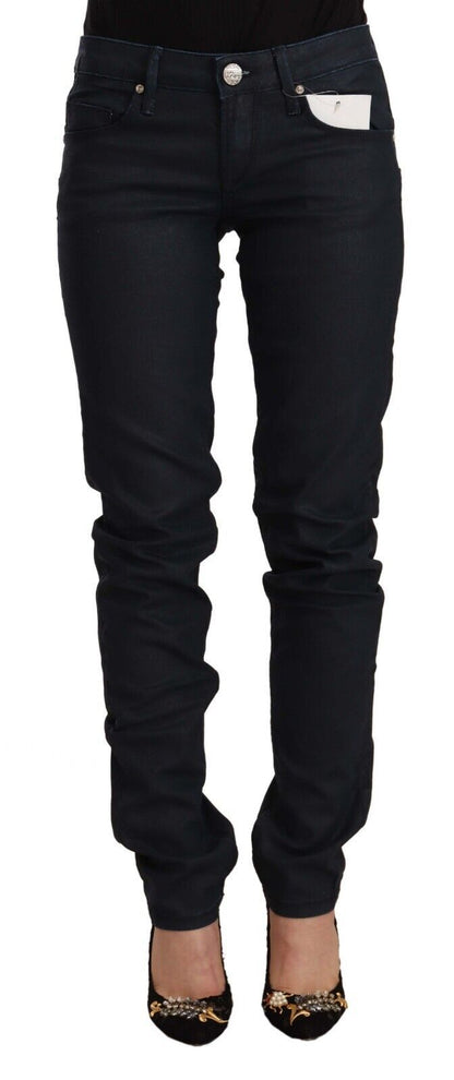 Acht Chic Low Waist Skinny Black Denim Acht