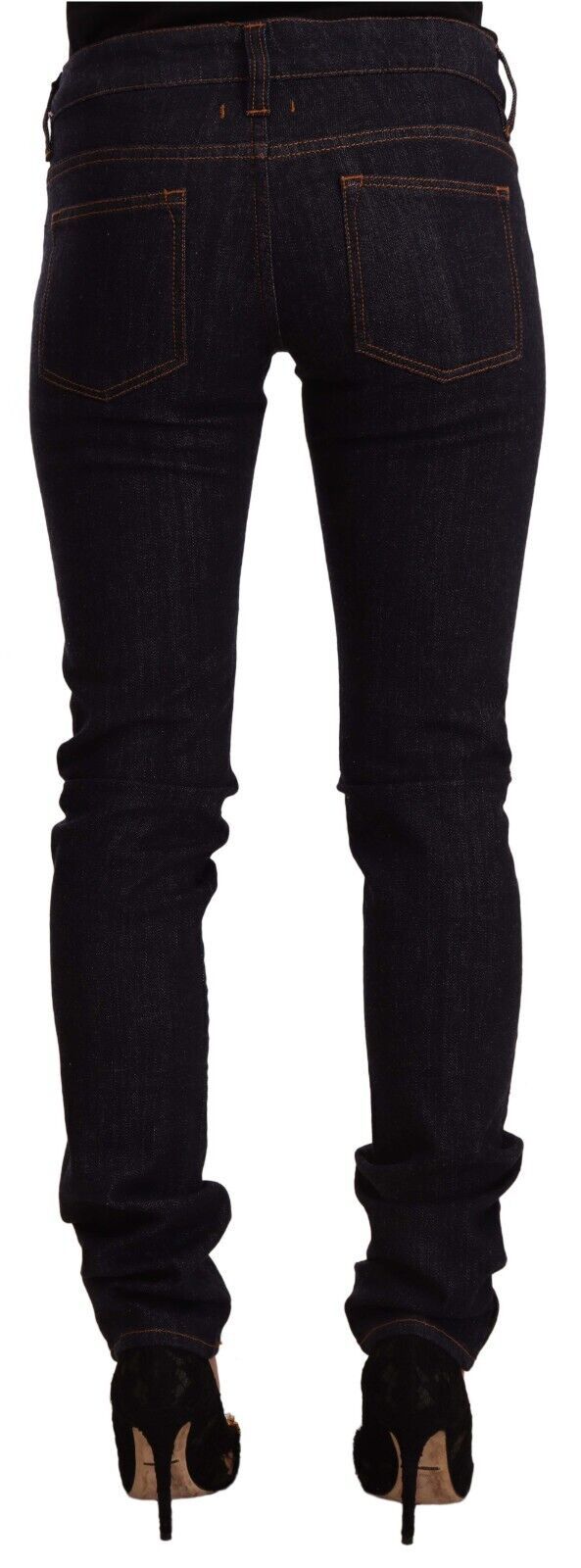 GF Ferre Chic Black Slim Fit Designer Jeans GF Ferre