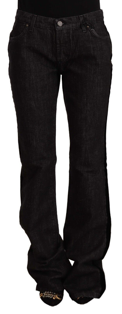 GF Ferre Sleek Mid Waist Bootcut Designer Jeans GF Ferre